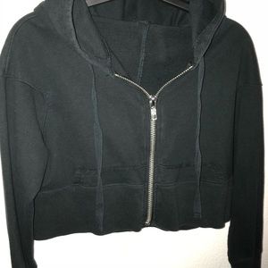 cropped black jacket